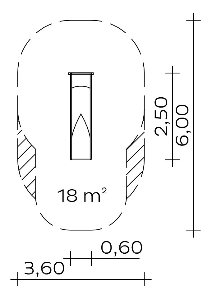Anbau-Muldenrutsche (1,00) Ansicht 3