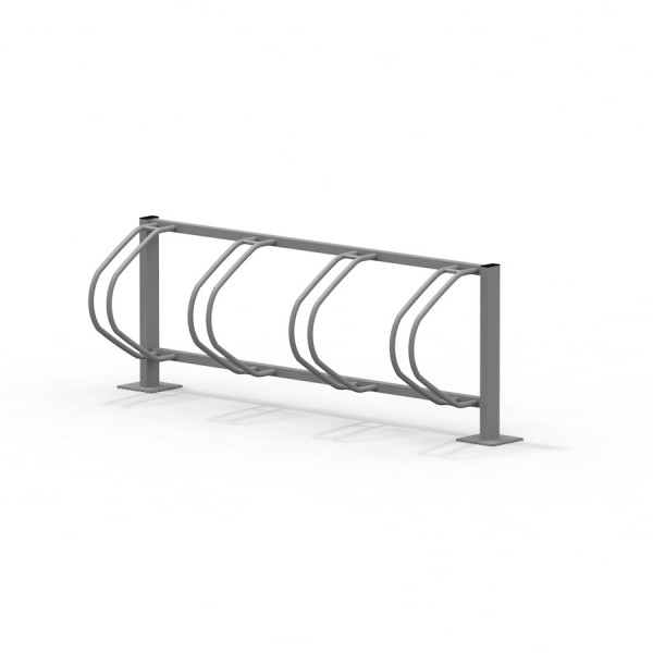 Fahrradständer Reihenparker für 4 Fahrräder Ansicht 2