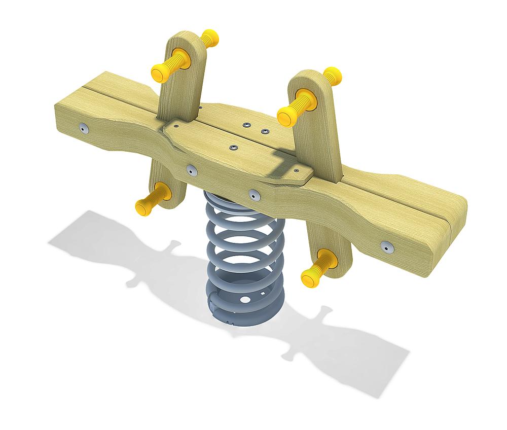 Doppelfederwippe eco-wood Ansicht 4
