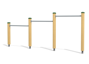 Reck 1-teilig Naturwuchs Holz Ansicht 6