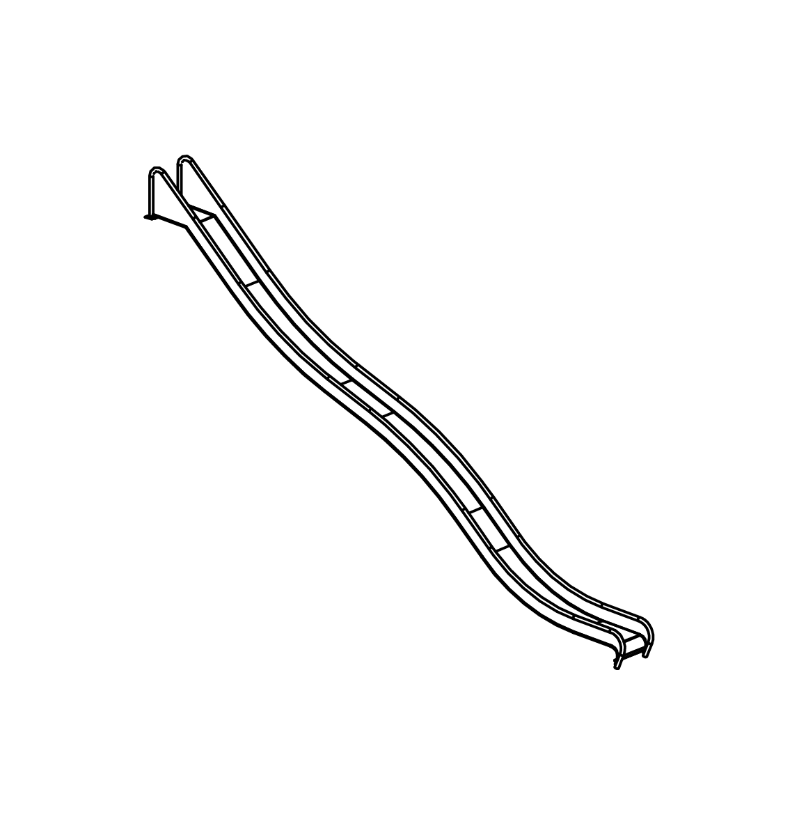 Edelstahlrutsche Ansicht 2