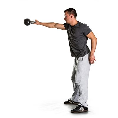 Sport-Thieme Kettlebell „Gummiert mit gerändeltem Chrom-Griff“ Ansicht 3