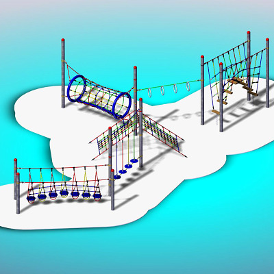 Huck Seilspielgeräte Vario-Kletterpark-Set „Adventure“ Ansicht 3