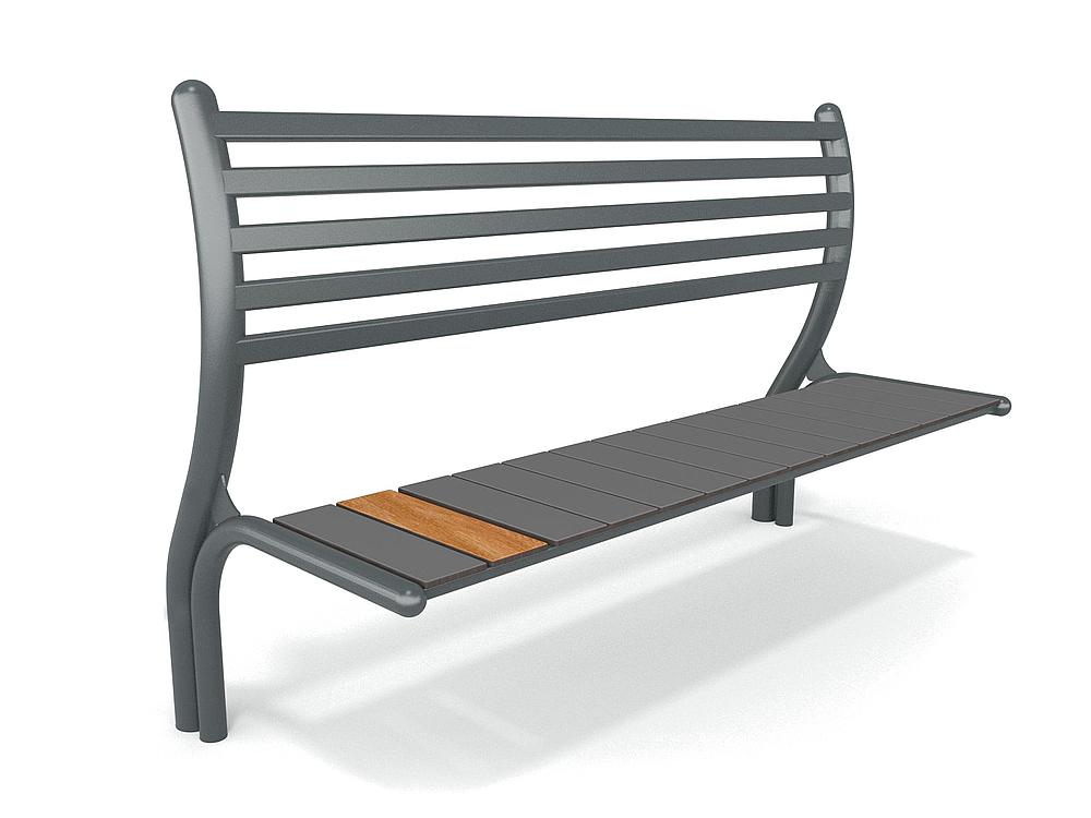Urbaniq Bank mit Lehne Kana Ansicht 1