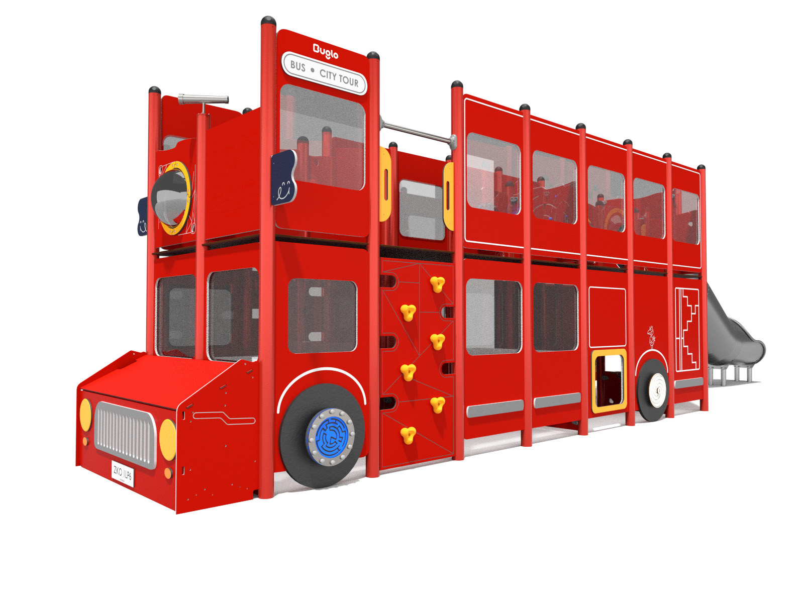Spielanlage London City Bus Ansicht 2