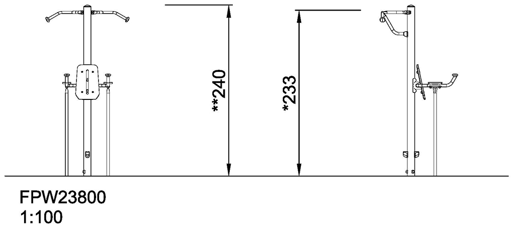 Leg Lift & Pull-Up FPW238 Ansicht 2