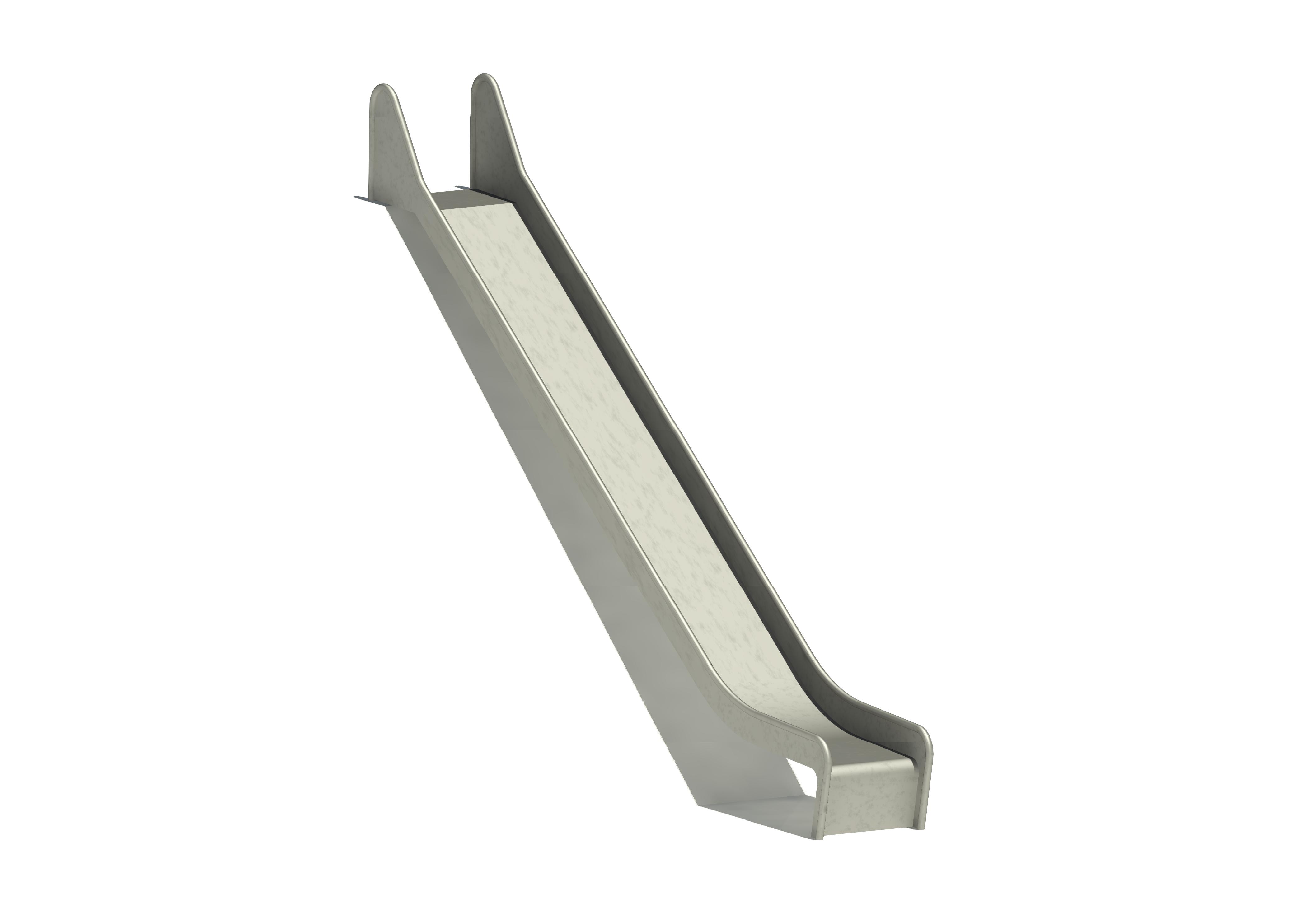 Hangrutschbahn Edelstahl, ABH 220 cm, Breite 50 cm Ansicht 2