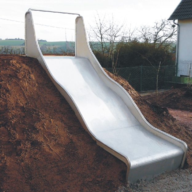 Wellen-Hangrutsche 100xPH145cm Ansicht 2