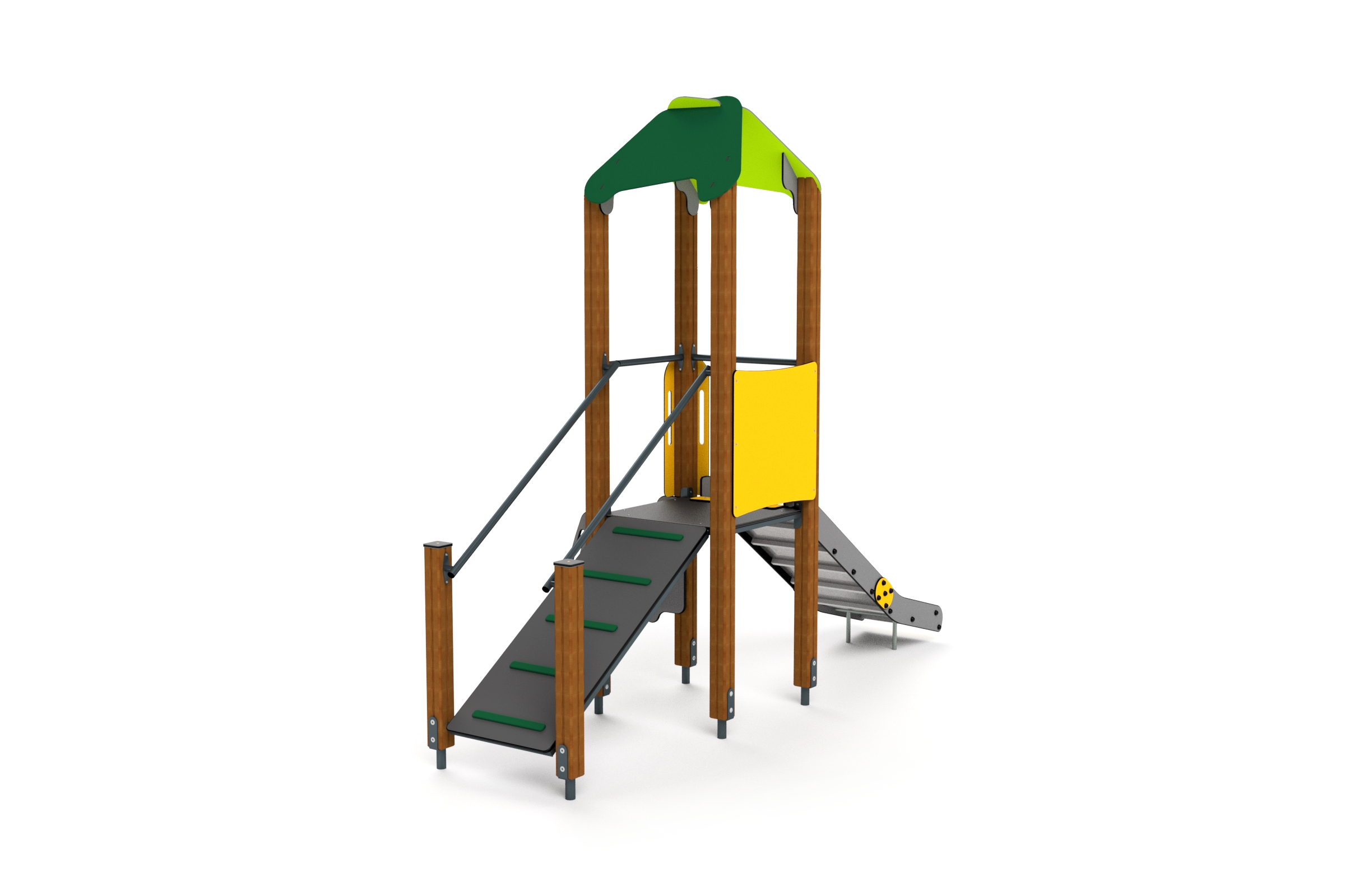 10007 Kleiner Kletterturm mit Aufstiegsrampe Ansicht 3