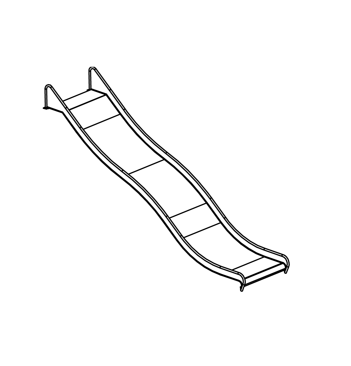 Edelstahlrutsche Ansicht 2