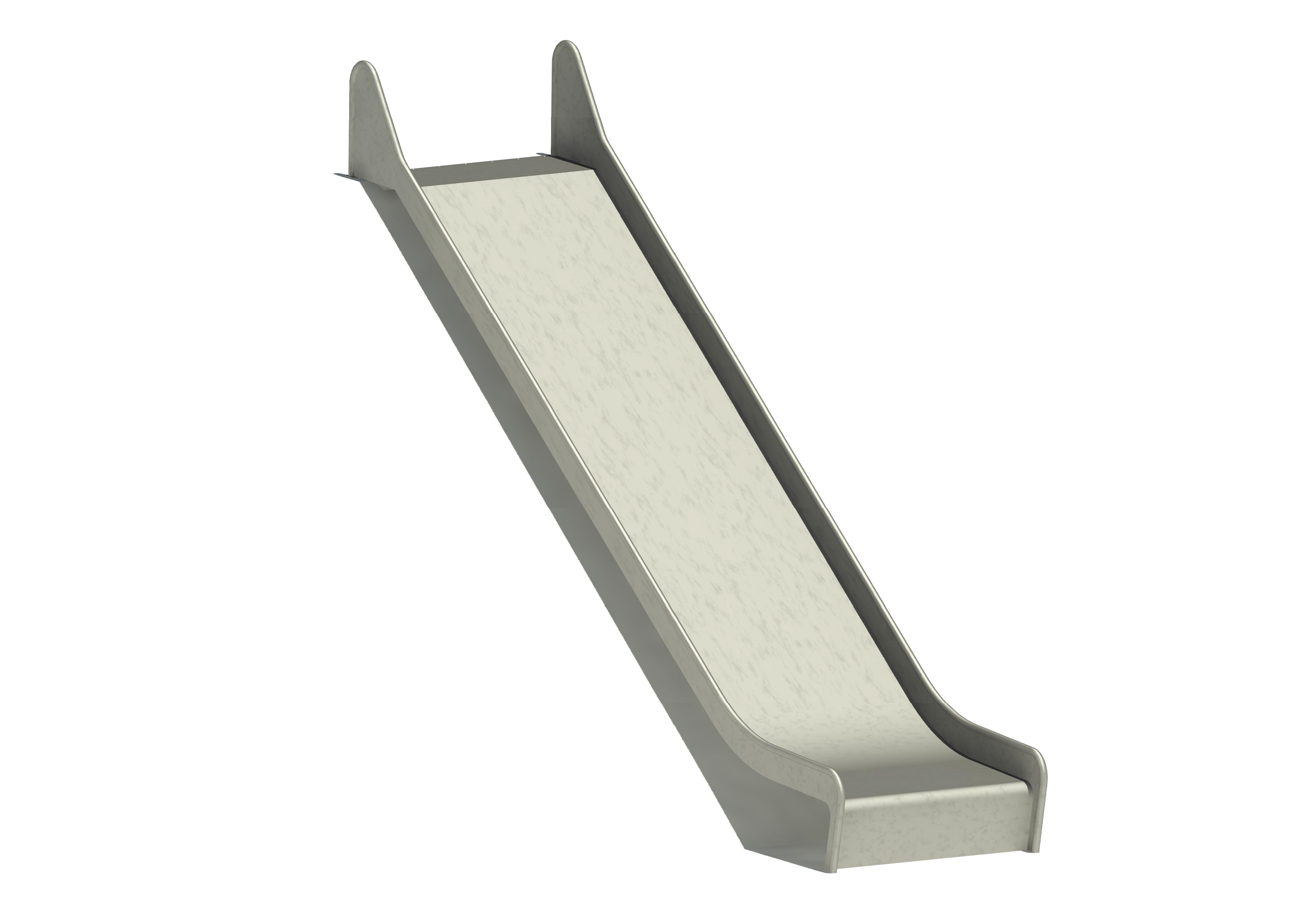 Hangrutschbahn Edelstahl, ABH 240 cm,Breite 100 cm Ansicht 2