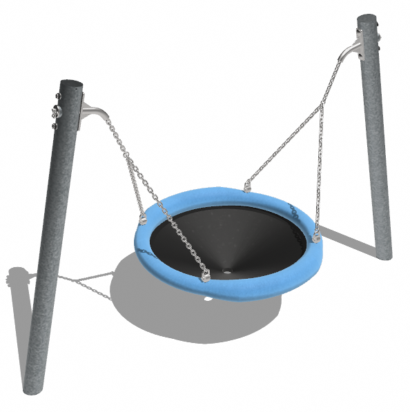 Vogelnestschaukel mini aus Metall Ansicht 4