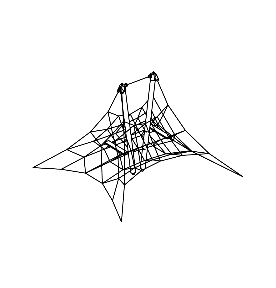 Kleine Netzpyramide Ansicht 2
