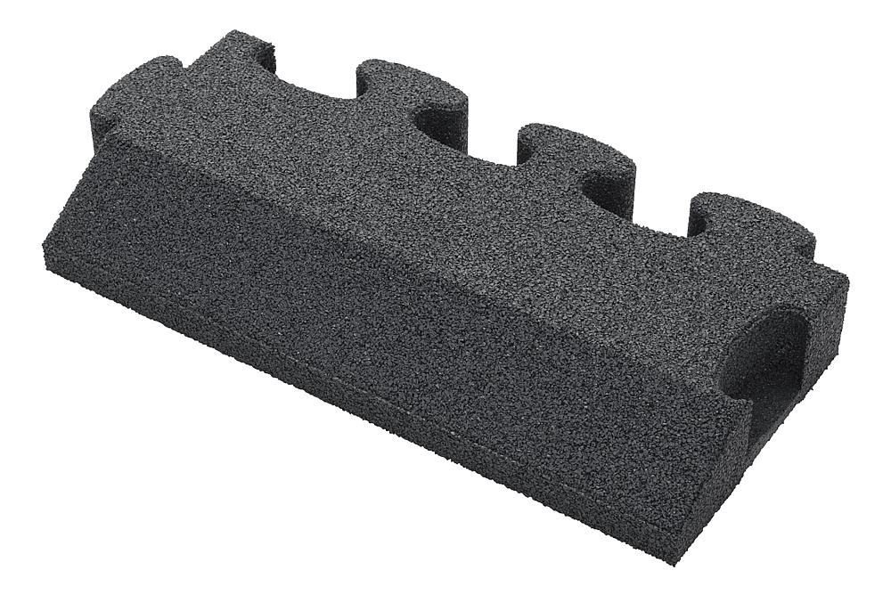 Puzzle Mat 3D Randplatte angeschrägt mit Zwischenelement 80 mm grau Ansicht 4