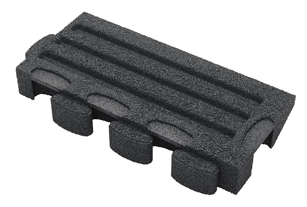 Puzzle Mat 3D Randplatte angeschrägt mit Zwischenelement 80 mm grau Ansicht 5