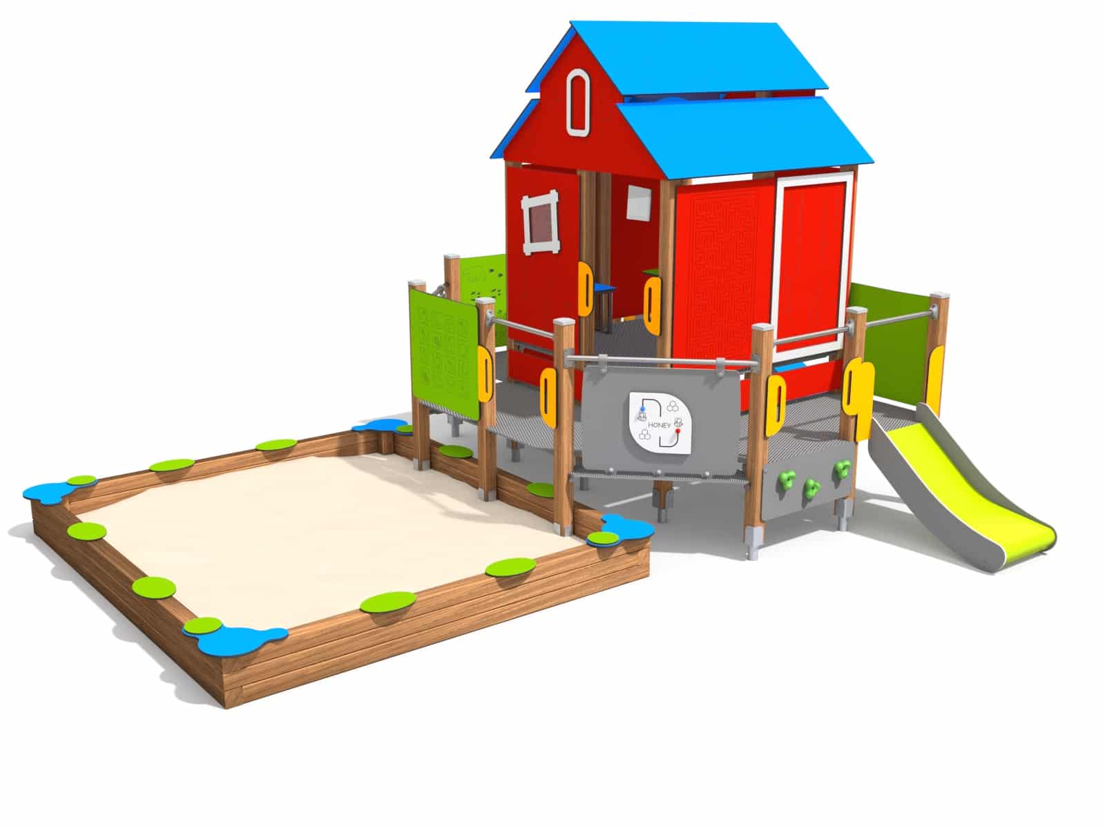 Sandspielhaus Bulli Ansicht 2