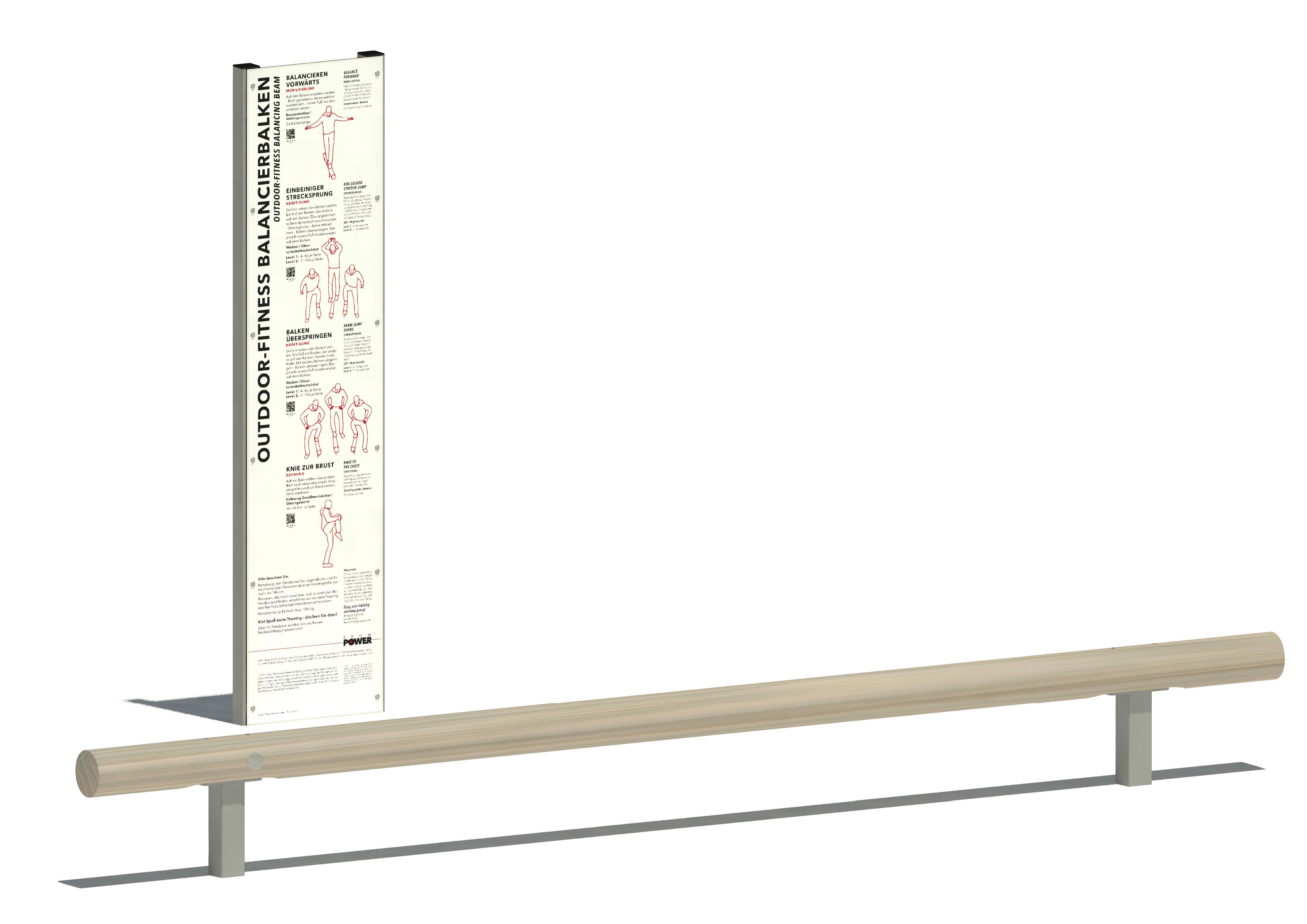 SPGM POWER® Fitness Balancierbalken Ansicht 2