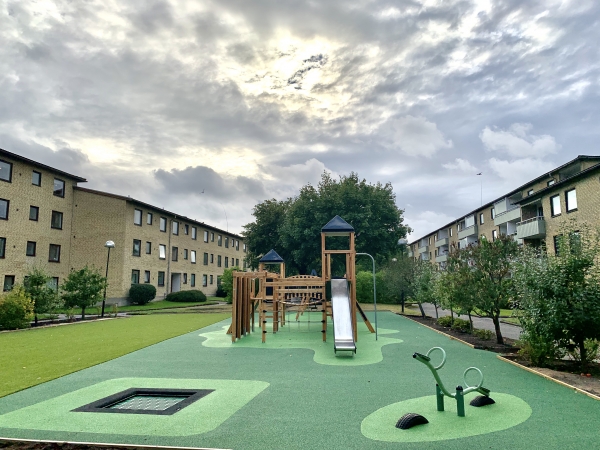 Quadratisches Trampolin (100 cm) Ansicht 3