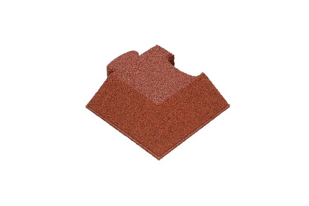 Puzzle Mat 3D Eckplatte angeschrägt 60 mm rotbraun Ansicht 4