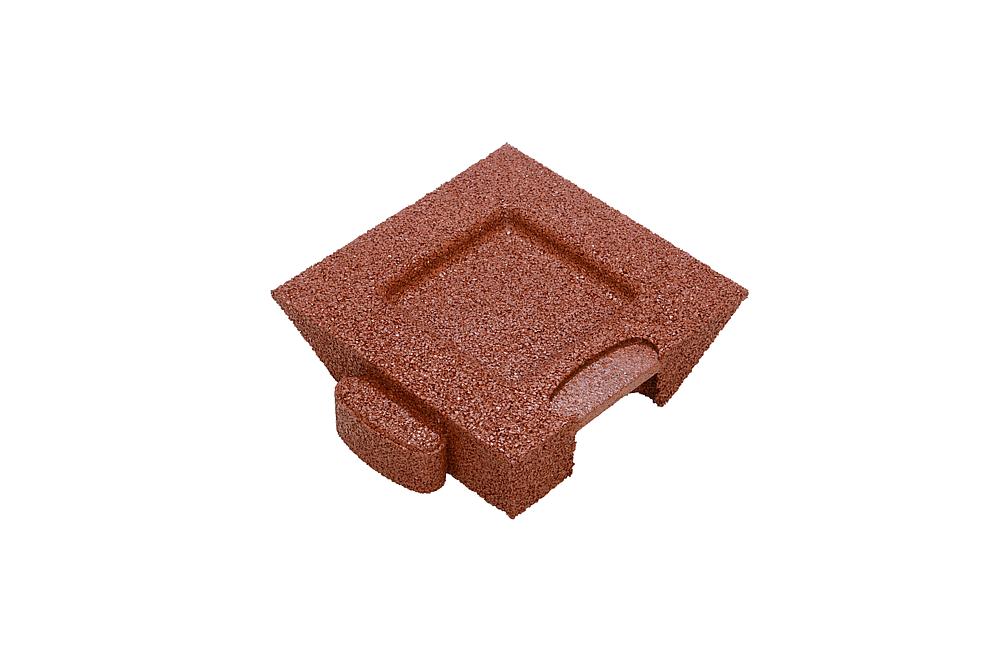Puzzle Mat 3D Eckplatte angeschrägt 60 mm rotbraun Ansicht 5
