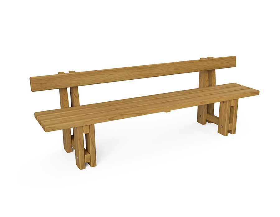 Kinder Parkbank Kiefer Ansicht 2