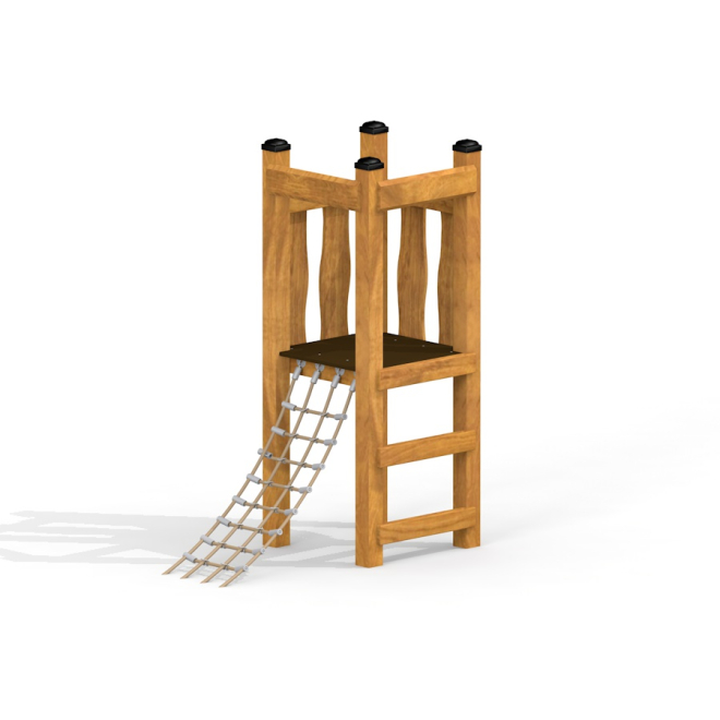 Nemo Spielturm mit Kletternetz Ansicht 2