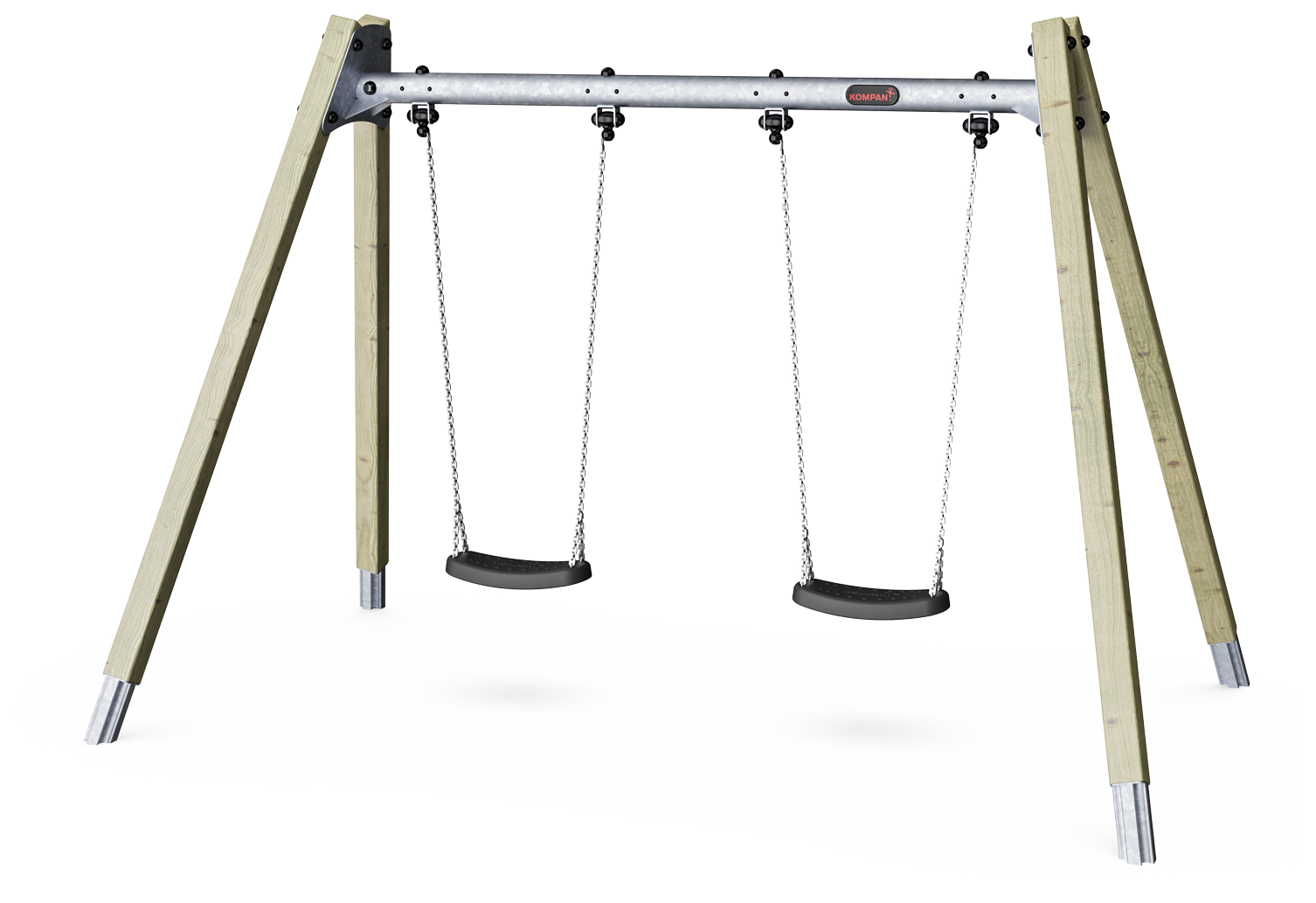 KOMPAN Doppelschaukel H:2,0m Ansicht 2