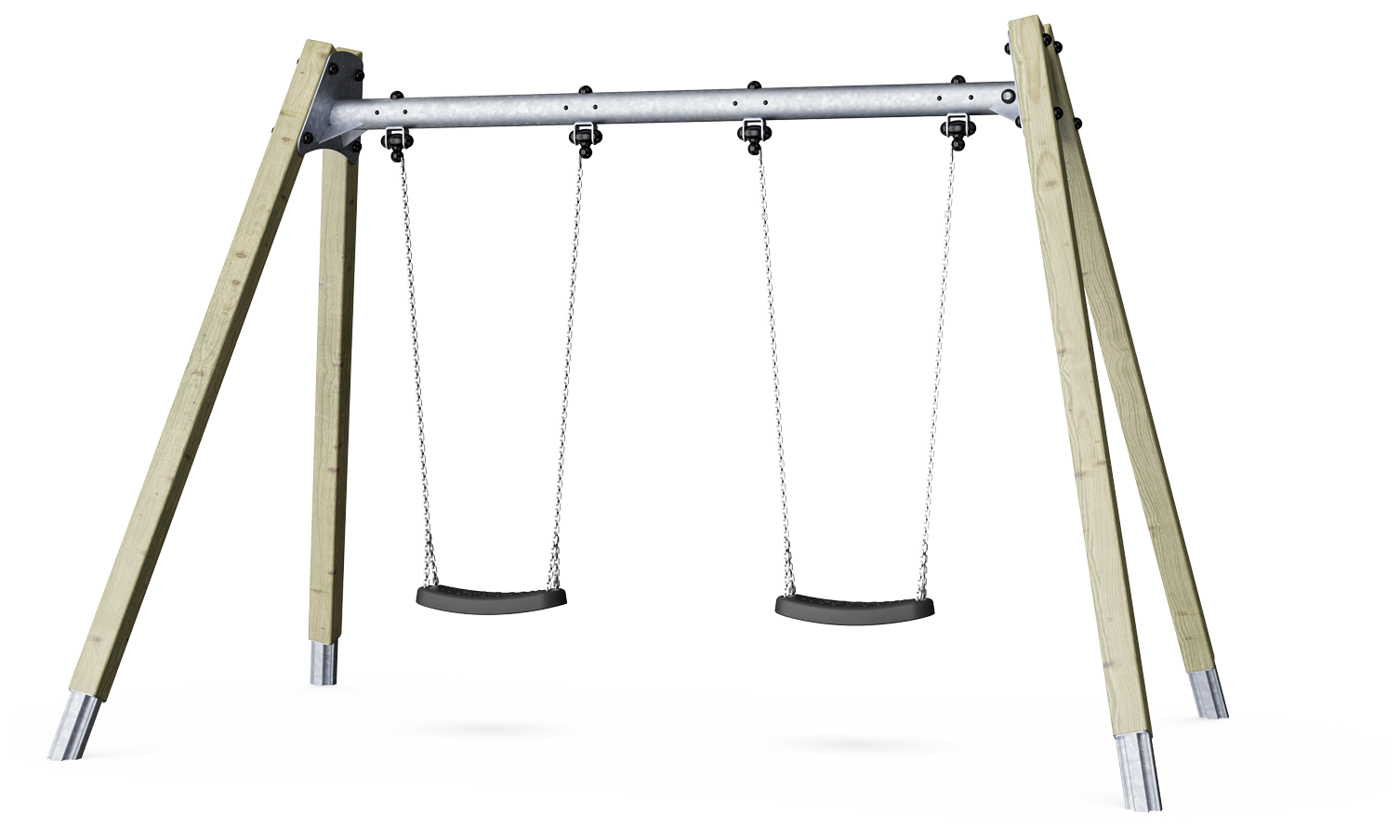 KOMPAN Doppelschaukel H:2,0m Ansicht 3