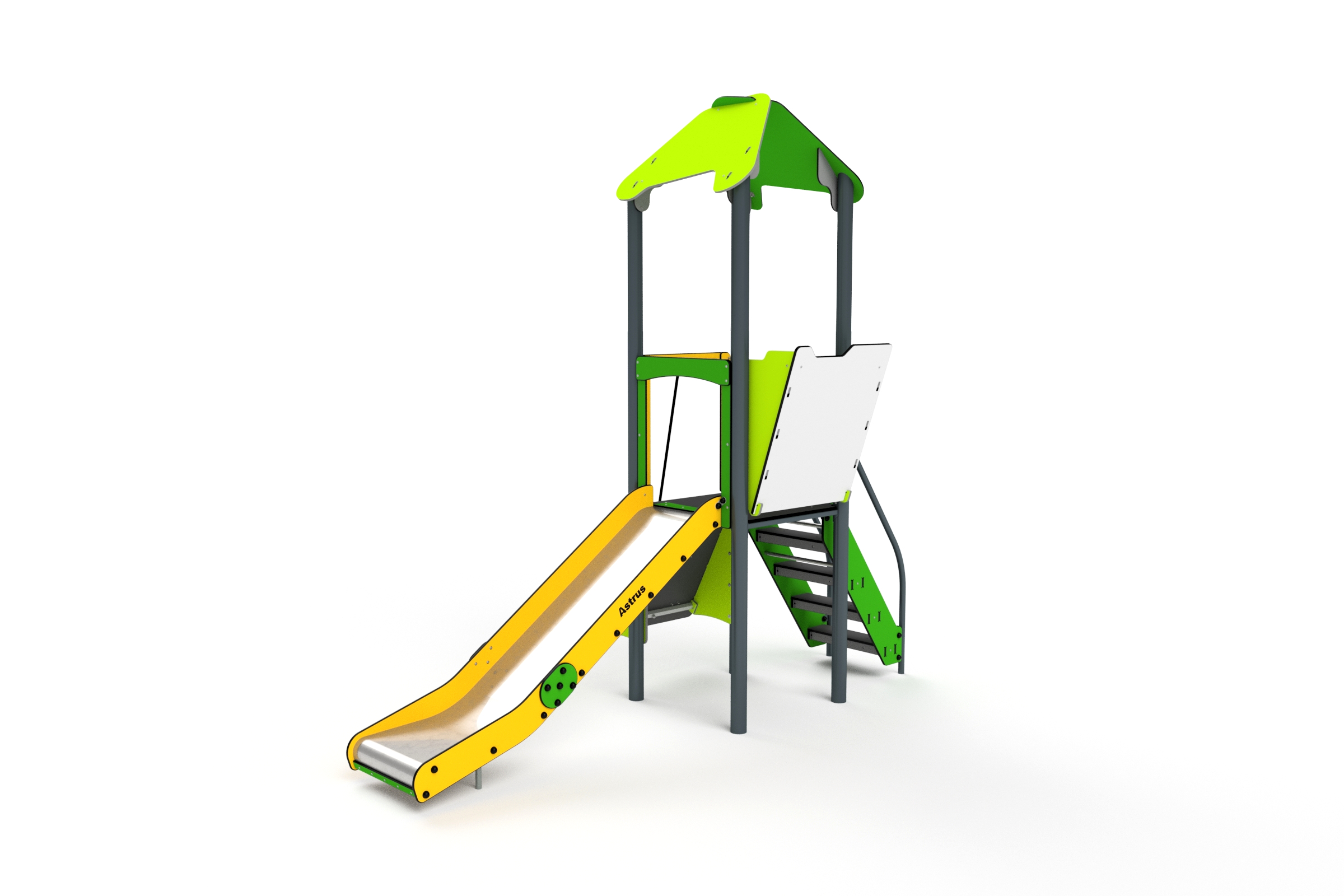 11006 Turm mit Rutsche und Kletterwand Ansicht 2
