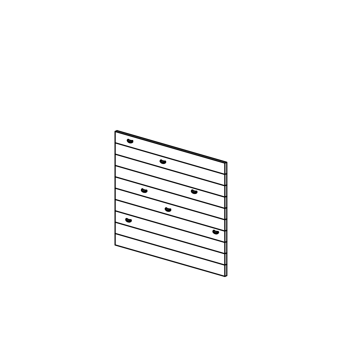 Kletterwand mit 8 Klettergriffen Ansicht 2
