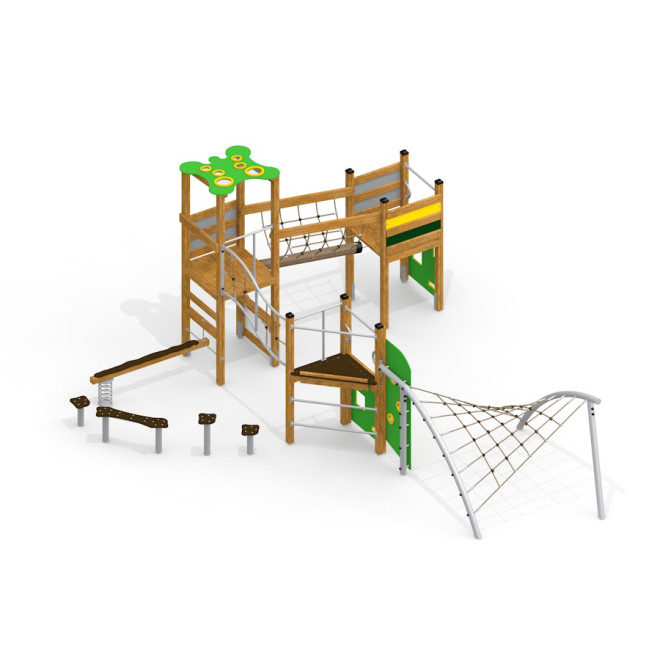 Vilcabamba Spieltürm – Klettergerüst Ansicht 2