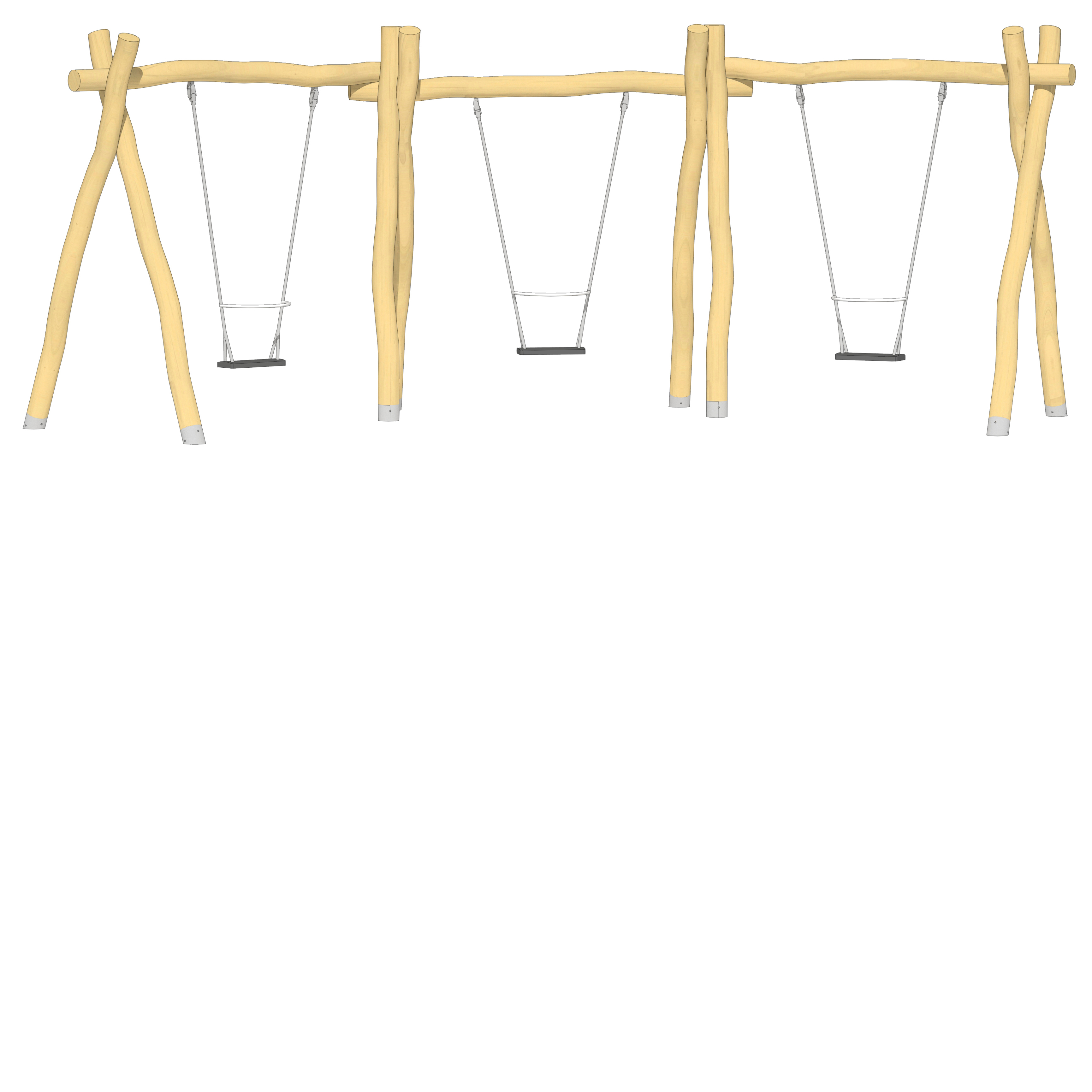Winkelschaukel 3-fach LH210cm Ansicht 2