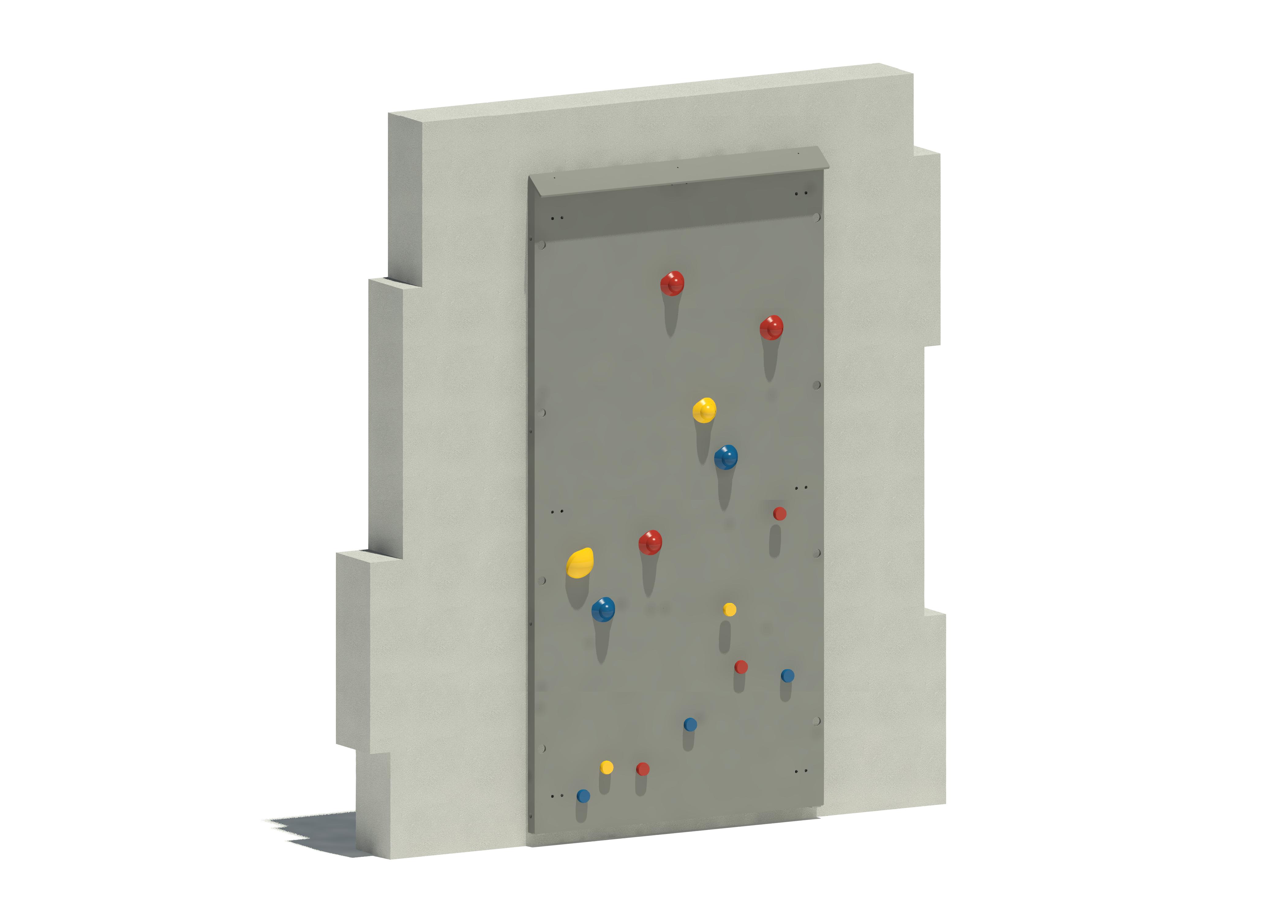 Boulderwand Onsight 5100, Gerade Wand Ansicht 2