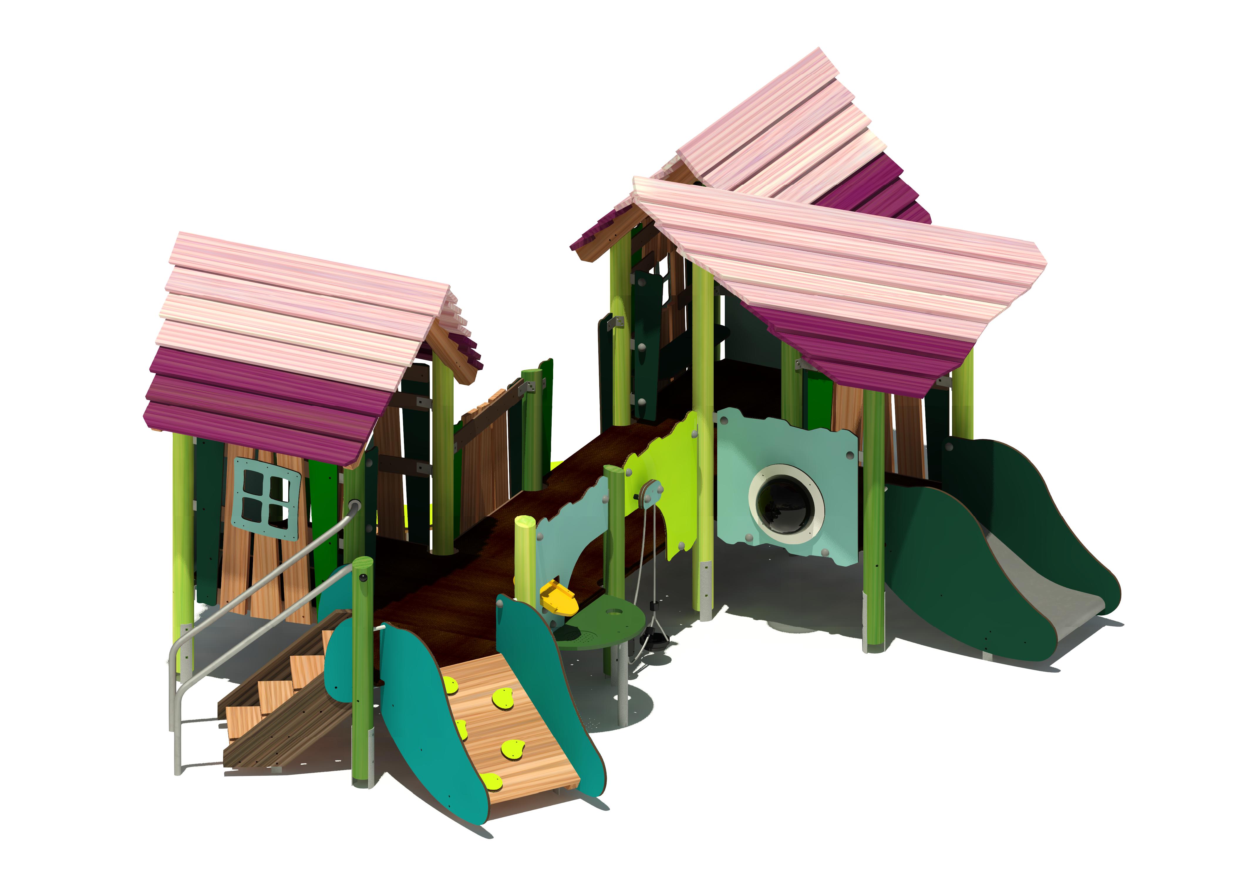 Spielhauskombination BAMZA Fiammetta 59160 Ansicht 2
