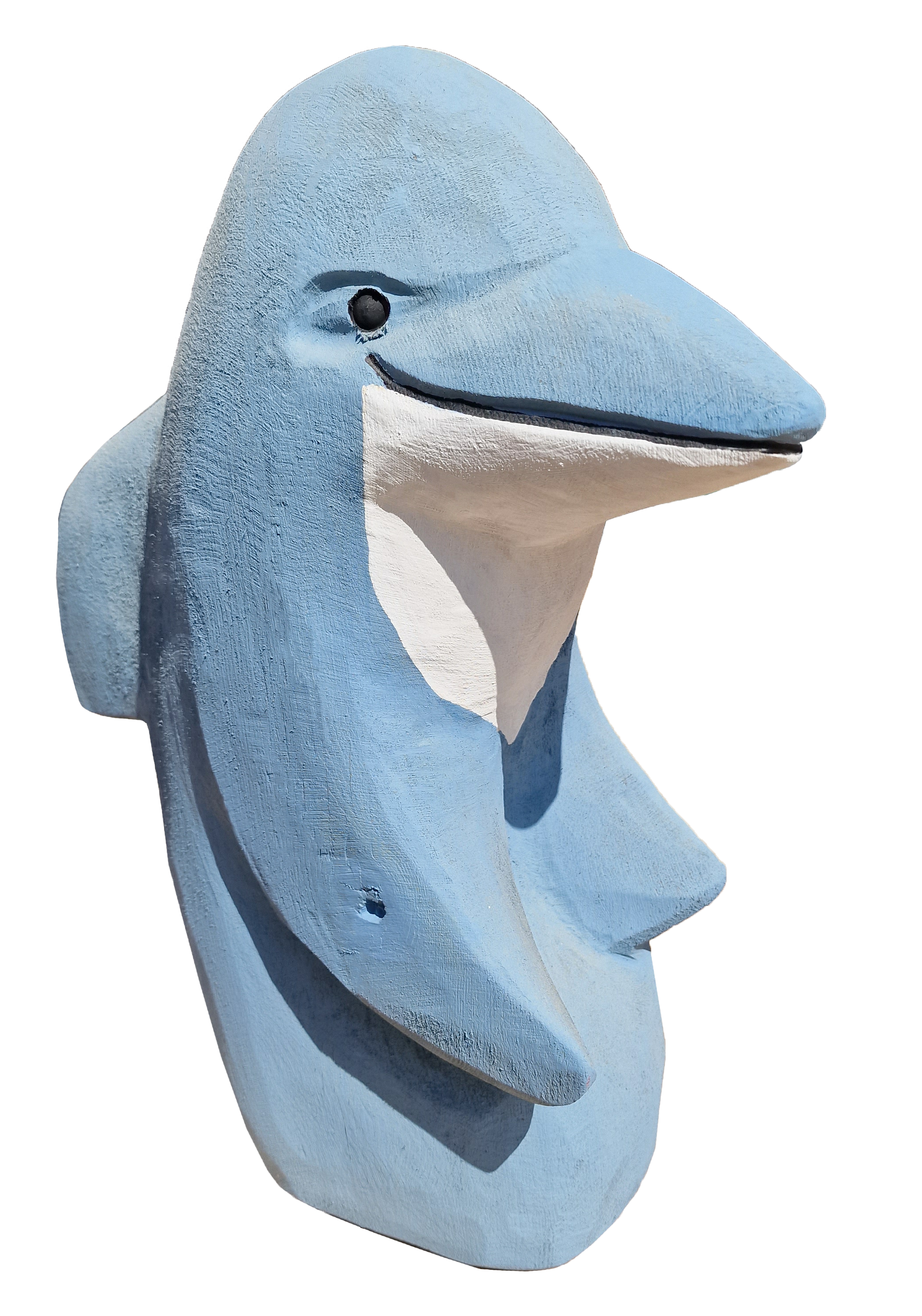Pfostenkopf/Schnitzfigur Delphin 1 - Ansicht 2