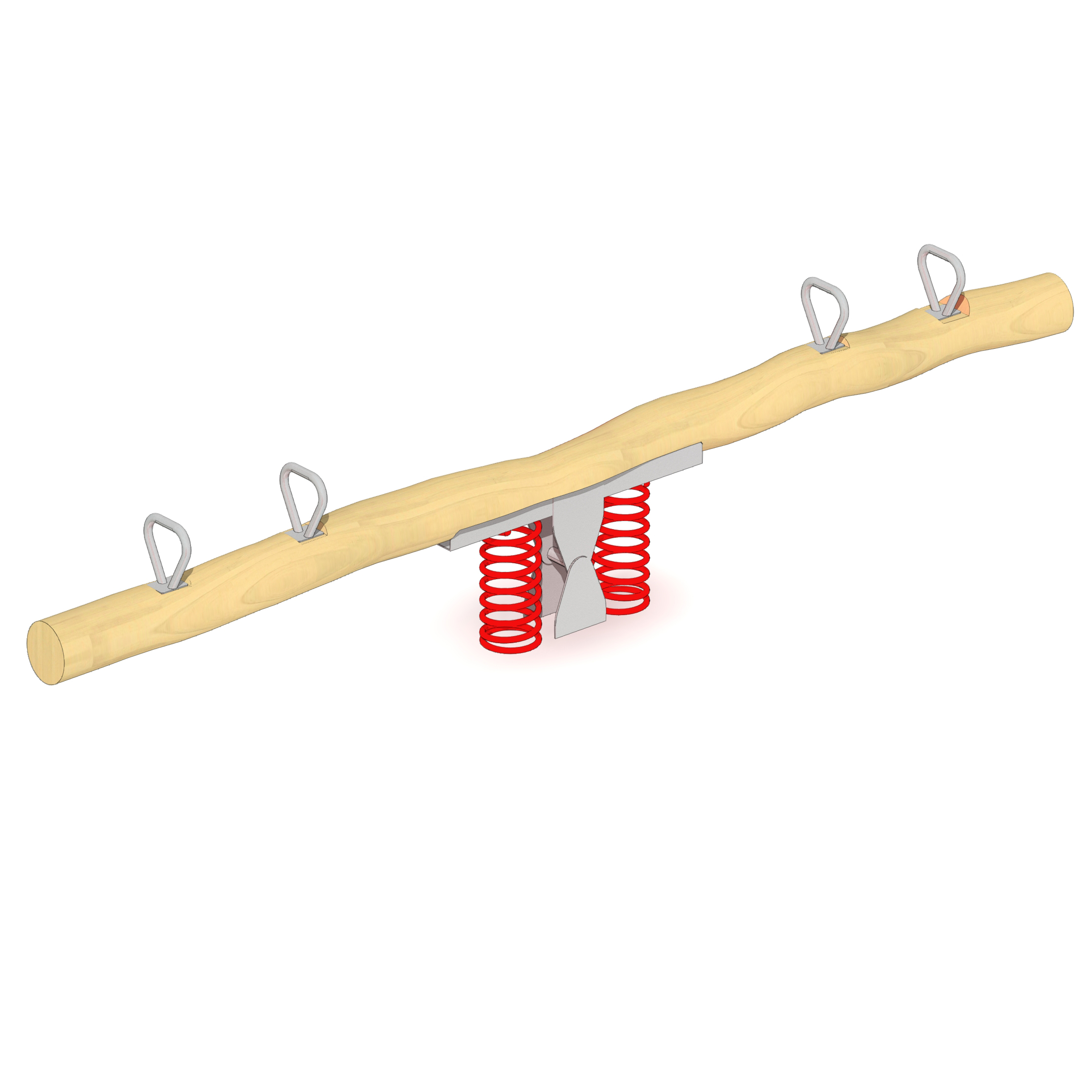 Holzwippe 4-fach, Federaggregat Ansicht 2
