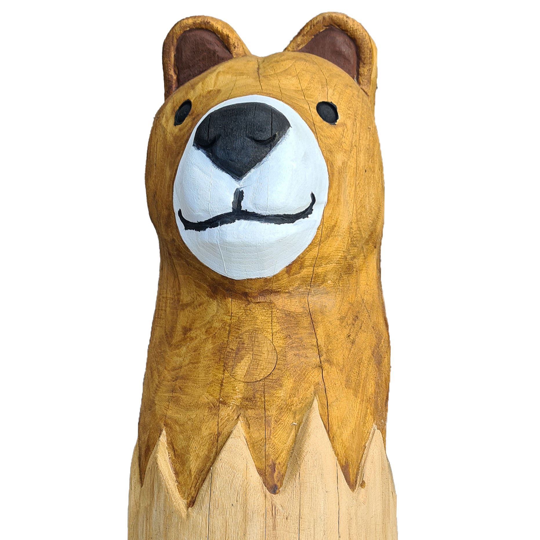 Pfostenkopf/Schnitzfigur Bär 2 - Ansicht 2