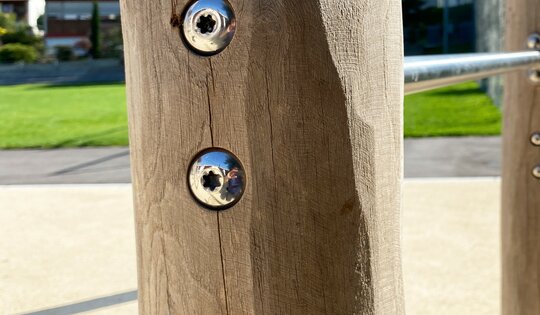 Stufenreck 3-teilig Naturwuchs Holz Ansicht 3