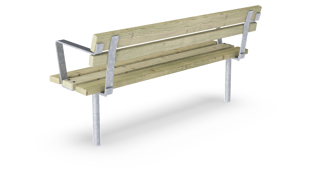 Chatter Bank mit Rückenlehne und Armlehne PAR1156 Ansicht 3