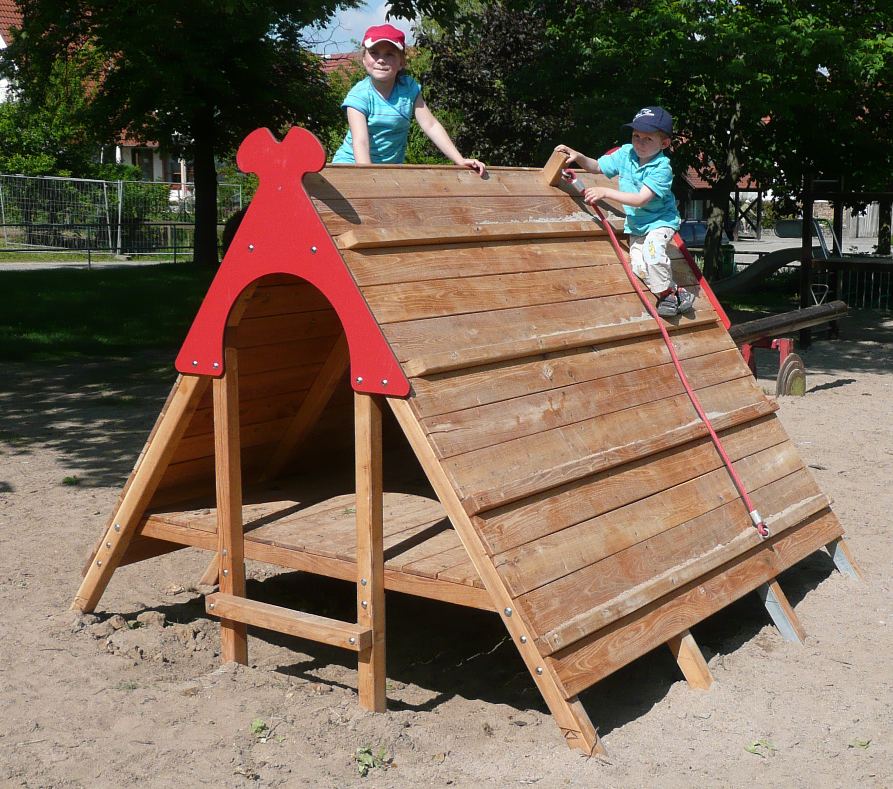 Heideschafstall mit 2 Seilen Ansicht 2