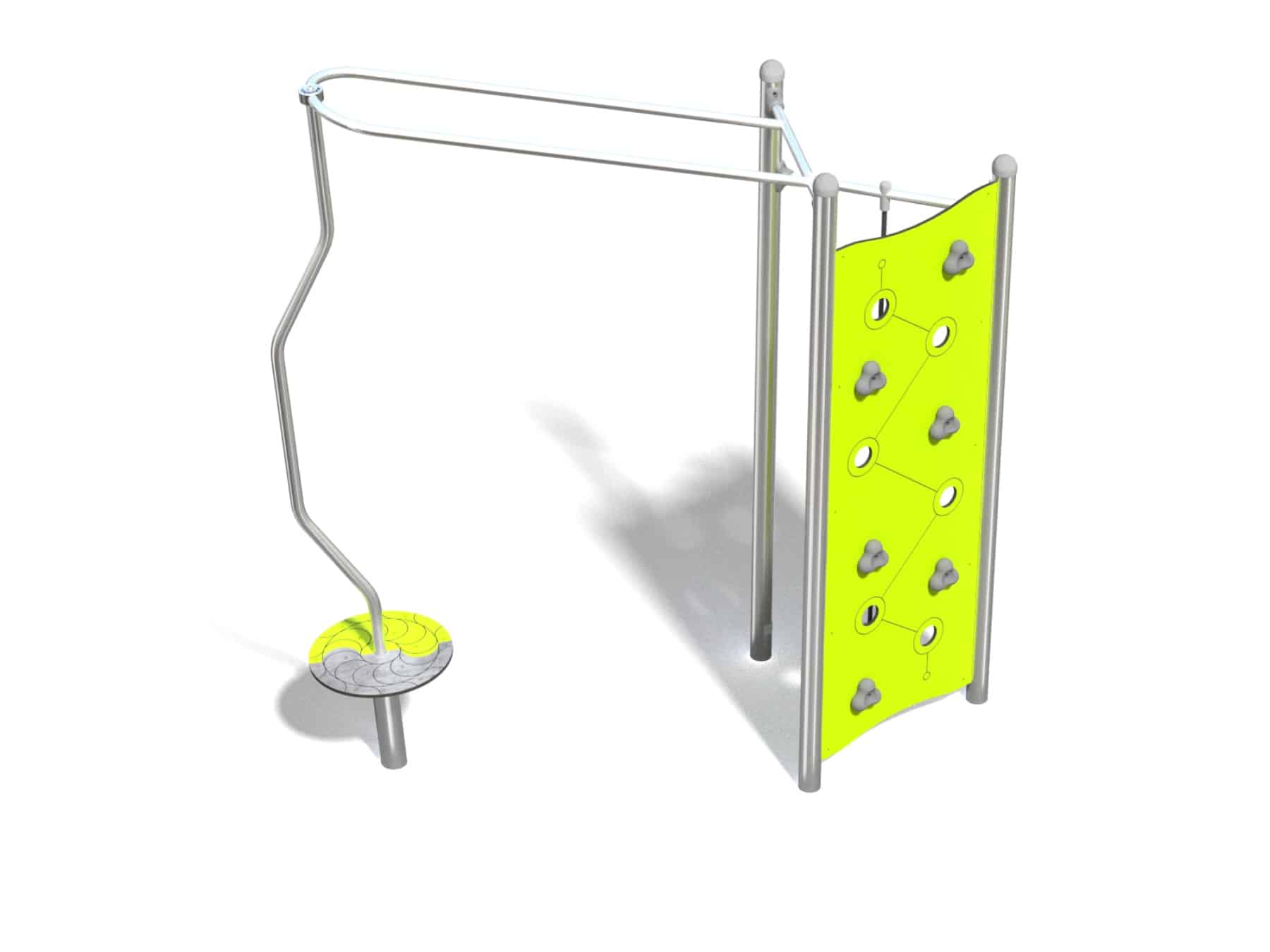 Kletterwand mit Karussell Ansicht 2