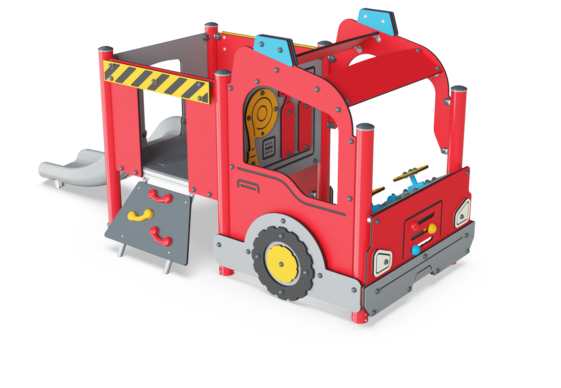 Roter Feuerwehrwagen PCM52021 Ansicht 2