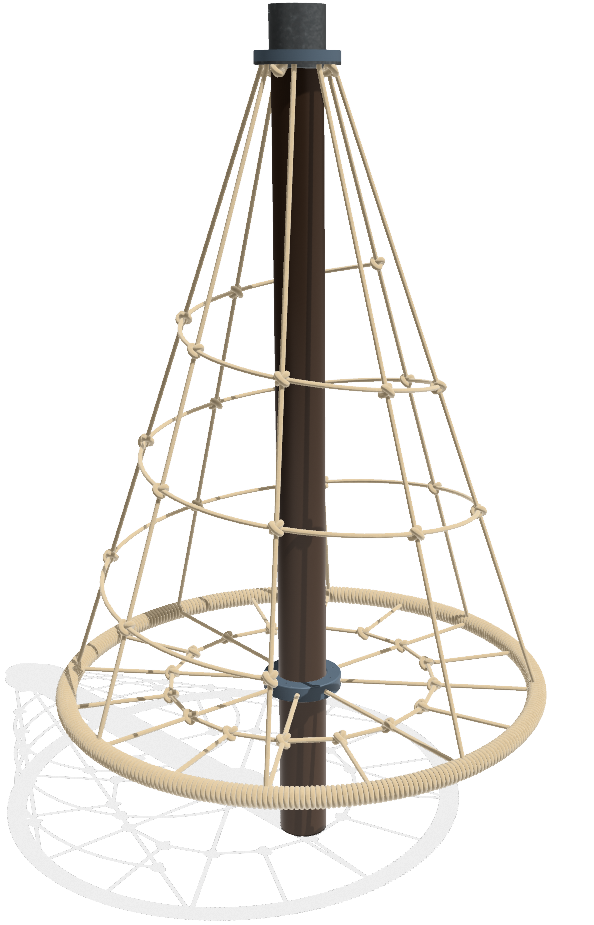 Kletterbaum Junior, Seile beige, armiert Ansicht 5