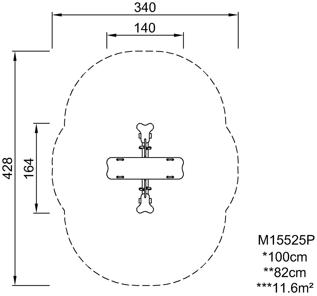 Vierer-Wippe Kuckuck M155 Ansicht 3