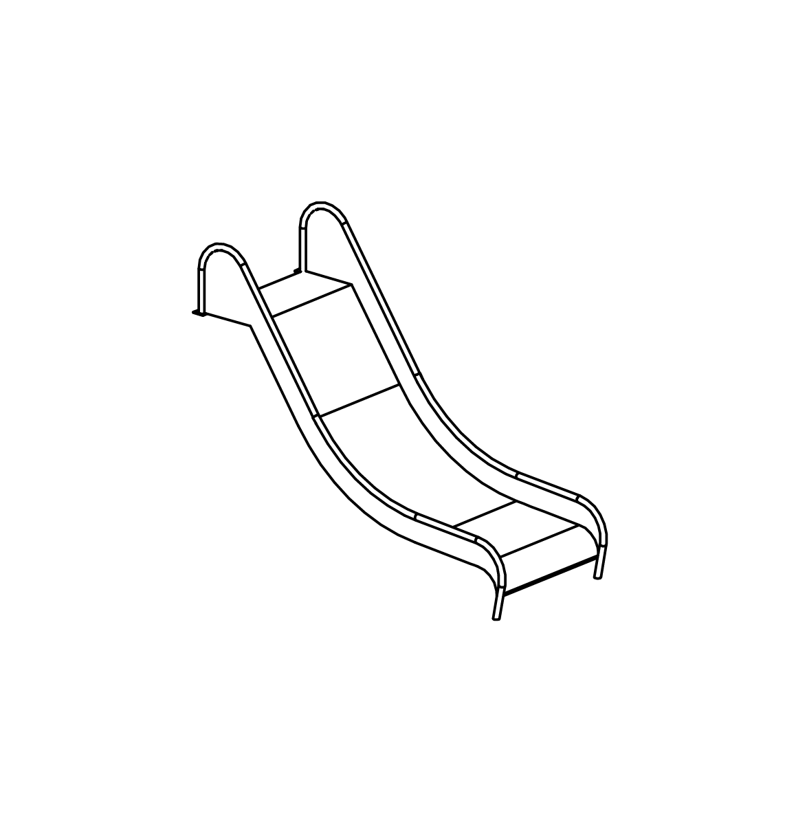Edelstahlrutsche Ansicht 2