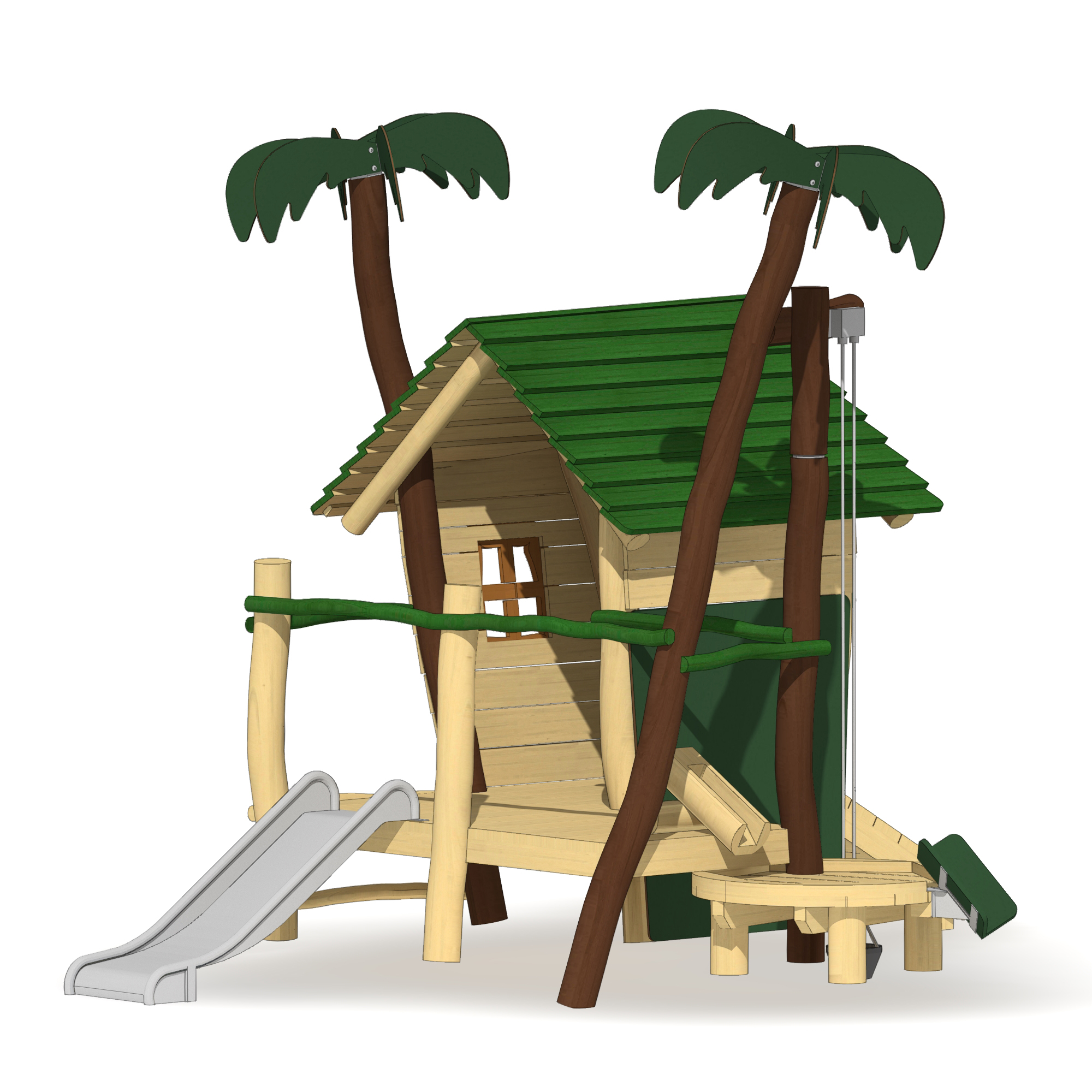 Minispielanlage Dschungelhütte Ansicht 5
