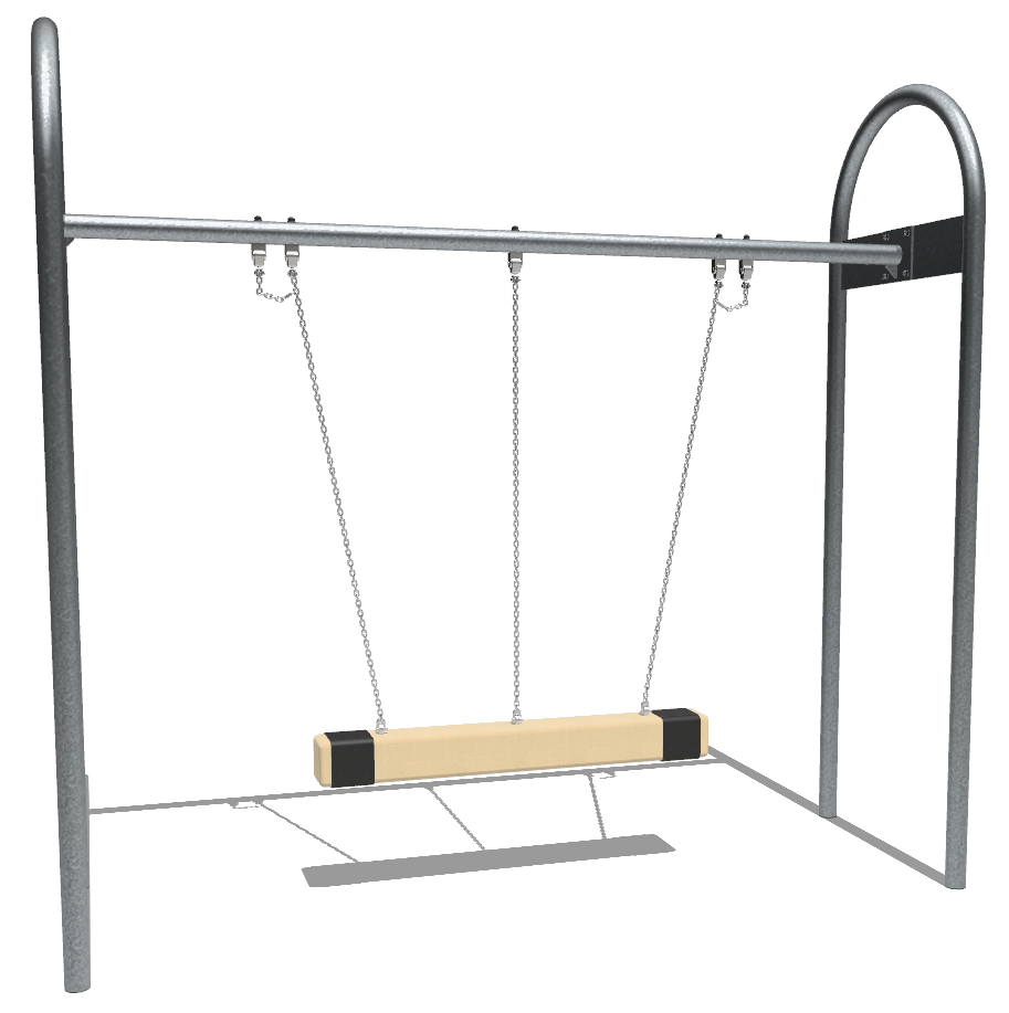 Partnerschaukel aus Metall Ansicht 3