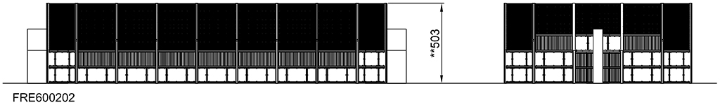 MUGA, 12 x 24 m, Seitenhöhe 5 m; Platten-Design FRE600202 Ansicht 5