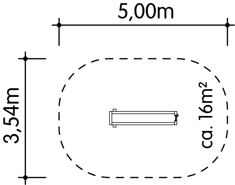 Wasserrinne 2m Ansicht 4