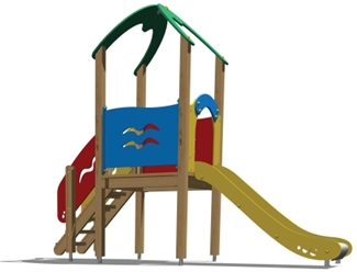 Spielturm "Pluto" Ansicht 1